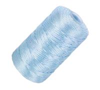 sourcing map Nylon String Cord 1.5mm x 218 Yards Macrame Rope Braided Thread Twine String Smooth Beading Cord for Jewelry Making Supplies, DIY Craft, Lake Blue