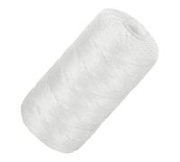 sourcing map Nylon String Cord 1.5mm x 218 Yards Macrame Rope Braided Thread Twine String Smooth Beading Cord for Jewelry Making Supplies, DIY Craft, Pure White