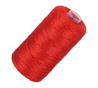 sourcing map Nylon String Cord 2.5mm x 218 Yards Macrame Rope Braided Thread Twine String Smooth Beading Cord for Jewelry Making Supplies, DIY Craft, Red
