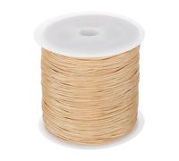 sourcing map Nylon String for Bracelets, 0.8mm 109 Yards Nylon Cord Satin String Beading Elastic String for Window Curtain Blind Bracelets Sewing Necklace Crafts, Khaki