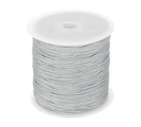 sourcing map Nylon String for Bracelets, 0.8mm 109 Yards Nylon Cord Satin String Beading Elastic String for Window Curtain Blind Bracelets Sewing Necklace Crafts, Gray