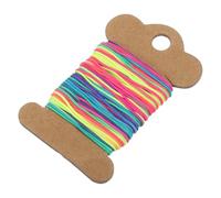 sourcing map Nylon String for Bracelets, 0.8mm Nylon Cord Satin String Beading Elastic String for Window Curtain Blind Bracelets Sewing Necklace Crafts, Multicolor