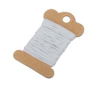 sourcing map Nylon String for Bracelets, 0.8mm Nylon Cord Satin String Beading Elastic String for Window Curtain Blind Bracelets Sewing Necklace Crafts, Gray