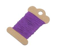 sourcing map Nylon String for Bracelets, 0.8mm Nylon Cord Satin String Beading Elastic String for Window Curtain Blind Bracelets Sewing Necklace Crafts, Purple