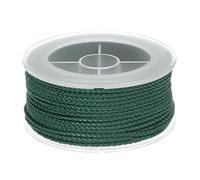sourcing map Nylon Thread Twine Beading Cord 1.6mm Extra-Strong Braided Nylon Crafting String for Bracelets Jewelry Making DIY Crafts 16M/52 Feet, Dark Green