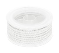 sourcing map Nylon Thread Twine Beading Cord, 13ft 3mm Nylon Braided Bracelets String Cord Rope for Jewelry Making DIY Crafts Necklaces, White