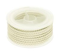 sourcing map Nylon Thread Twine Beading Cord, 13ft 3mm Nylon Braided Bracelets String Cord Rope for Jewelry Making DIY Crafts Necklaces, Beige