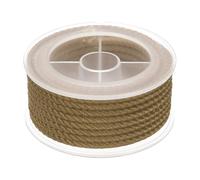 sourcing map Nylon Thread Twine Beading Cord, 13ft 3mm Nylon Braided Bracelets String Cord Rope for Jewelry Making DIY Crafts Necklaces, Dark Khaki