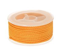 sourcing map Nylon Thread Twine Beading Cord 2mm Extra-Strong Braided Nylon Crafting String for Bracelets Jewelry Making DIY Crafts 11M/36 Feet, Orange