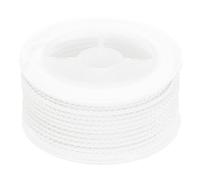 sourcing map Nylon Thread Twine Beading Cord, 36ft 2mm Nylon Braided Bracelets String Cord Rope for Jewelry Making DIY Crafts Necklaces, White