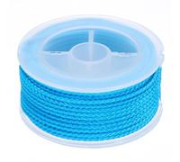 sourcing map Nylon Thread Twine Beading Cord, 36ft 2mm Nylon Braided Bracelets String Cord Rope for Jewelry Making DIY Crafts Necklaces, Lake Blue