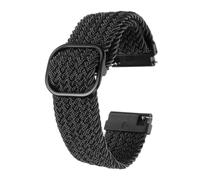 sourcing map Nylon Watch Band 22mm Quick Release Watch Straps Replacement Bands for Men Women with Adjust Buckle, Dark Black
