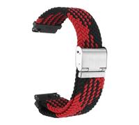 sourcing map Nylon Watch Bands 22mm Braided Watch Strap,Black Red