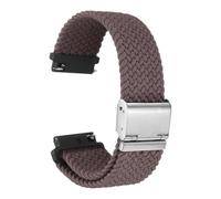 sourcing map Nylon Watch Bands 24mm Soft Quick Release Braided Watch Strap with Stainless Steel Buckle, Purple