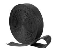 sourcing map Nylon Webbing Strap, 22 Yards x 1-1/2" Polypropylene Flat Webbing Band for Pool Solar Cover, Repairing DIY Crafting(Black)