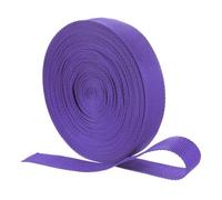sourcing map Nylon Webbing Strap, 22 Yards x 1-1/4" Polypropylene Flat Webbing Band for Pool Solar Cover, Repairing DIY Crafting(Purple)