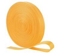sourcing map Nylon Webbing Strap, 22 Yards x 1" Polypropylene Flat Webbing Band for Bags, Pool Solar Cover, Repairing DIY Crafting (Yellow)