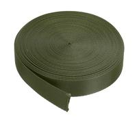 sourcing map Nylon Webbing Strap Flat 1 Inch 10 Yards Dark Green for DIY Repair, Backpack, Luggage-rack, Crafts