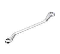 sourcing map Offset Double Box End Wrench 24mm x 27mm Metric 12 Point High-Carbon Steel Chrome Plated Box Wrenches