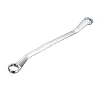 sourcing map Offset Double Box End Wrench 27mm x 30mm Metric 12 Point High-Carbon Steel Chrome Plated Box Wrenches