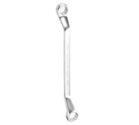 sourcing map Offset Extra Long Box End Wrench 16 x 18 mm Metric 12 Point 75 Degree Offset Double End Box Ratcheting Wrench Carbon Steel Polished Long Spanner Tools