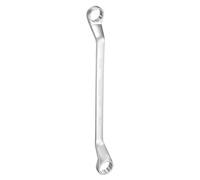 sourcing map Offset Extra Long Box End Wrench 22 x 24 mm Metric 12 Point 45 Degree Offset Double End Box Ratcheting Wrench CR-V Polished Long Spanner Tools