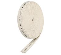 sourcing map Oil Lamp Wick 1/2 Inch Flat Wide 10 Foot Cotton Lanterns Wick with Black Stitch for Kerosene Burner Lighting