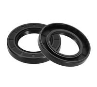 sourcing map Oil Seal, 1.75"x2.76"x0.39" TC Nitrile Rubber Double Lip Cover Shaft Oil Seal 44.5 x 70 x 10mm with Spring for Mechanical Automobile Bearing Shaft, Black