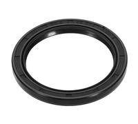 sourcing map Oil Seal, 2"x2.56"x0.24" TC Nitrile Rubber Double Lip Cover Shaft Oil Seal 50.8 x 65 x 6mm with Spring for Mechanical Automobile Bearing Shaft, Black