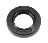 sourcing map Oil Seal, TC 20mm x 34mm x 7mm Nitrile Rubber Cover Double Lip with Spring for Bearing Shaft, Black Pack of 1
