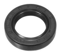 sourcing map Oil Seal, TC 24mm x 38mm x 8mm Nitrile Rubber Cover Double Lip with Spring for Mechanical Motive Axle Bearing Shaft, Black