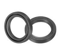 sourcing map Oil Seal, TC 25mm x 35mm x 6mm Nitrile Rubber Cover Double Lip with Spring for Mechanical Motive Axle Bearing Shaft, Black 2 Pcs