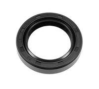 sourcing map Oil Seal, TC 25mm x 36mm x 7mm Nitrile Rubber Cover Double Lip with Spring for Bearing Shaft, Black Pack of 1