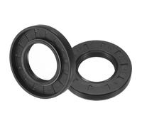 sourcing map Oil Seal, TC 30mm x 55mm x 8mm Nitrile Rubber Cover Double Lip with Spring for Mechanical Motive Axle Bearing Shaft, Black 2 Pcs