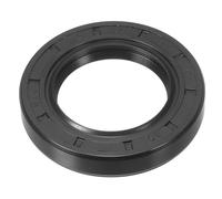 sourcing map Oil Seal, TC 35mm x 56mm x 10mm Nitrile Rubber Cover Double Lip with Spring for Mechanical Motive Axle Bearing Shaft, Black