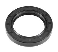 sourcing map Oil Seal, TC 45mm x 65mm x 10mm Nitrile Rubber Cover Double Lip with Spring for Bearing Shaft, Black Pack of 1