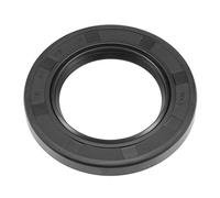 sourcing map Oil Seal TC 45mm x 72mm x 8mm Nitrile Rubber Cover Black | Double Lip w/ Spring for Bearing Shaft
