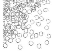 sourcing map Open Jump Rings,2.6mmx4mm 316 Stainless Steel Split O Jump Rings Connector 0.7mm Thick Jewelry Making Supplies for Bracelet Necklace Pendant DIY,Pack of 120