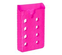 sourcing map Organizer Holder for Beach Bag, Silicone Vertical Insert Holder Charm, Round Hole Organizer Beach Tote Bag Accessories for Keychain Sunglasses Wallet Phone, Rose Red