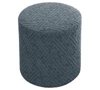 sourcing map Ottomen Cover Round, Stretch Ottomen Slipcover Fit Diameter 10"-13", Non-Slip Footrest Covers with Elastic Bottom for Home Bedroom Furniture Protector, Dark Gray(Geometric)