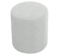 sourcing map Ottomen Cover Round, Stretch Ottomen Slipcover Fit Diameter 10"-13", Non-Slip Footrest Covers with Elastic Bottom for Home Bedroom Furniture Protector, Light Gray(Dot Line)
