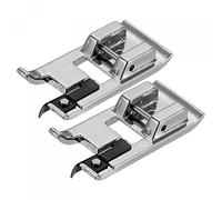 sourcing map Overcast Foot Sewing Machine Galvanized Iron Presser Feet 37x16mm, 2Pcs