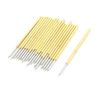 sourcing map P100-B1 Concave Round Tip Test Probes Pin 33.3mm Length 20 Pcs 1.5mm