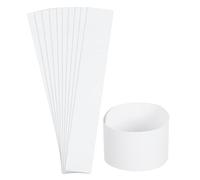 sourcing map Pack of 100 Money Band Bundles, Self-Adhesive Bill Wrappers Money Wrappers Money Straps for Organize Bills Money, 7.6x1.18 Inch, White