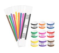 sourcing map Pack of 660 Money Band Bundles, Self-Adhesive Bill Wrappers Money Wrappers Money Straps for Organize Bills, 7.6x1.18 Inch, Black/Orange/Blue/Green/Pink/Red/Yellow/Purple/Brown