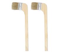 sourcing map Paint Brush 2Pcs 2" Brush Width Reusable Variety Angle Bend Brushes Radiator Paint for All Latex Oil Painting Furniture Walls Home Improvement
