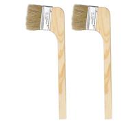 sourcing map Paint Brush 2Pcs 3" Brush Width Reusable Variety Angle Bend Brushes Radiator Paint for All Latex Oil Painting Furniture Walls Home Improvement
