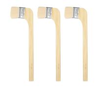 sourcing map Paint Brush 3Pcs 2" Brush Width Soft Wool Variety Angled Bend Brushes Radiator Paint Brush for Painting Furniture Walls Treatment, White
