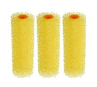 sourcing map Paint Roller Cover 4 Inch Big Texture Sponge Brush for Household Wall Painting Treatment 3Pcs