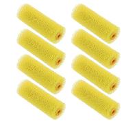 sourcing map Paint Roller Cover 4 Inch Medium Texture Sponge Brush for Household Wall Painting Treatment 8Pcs